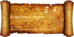 Engelhart Andor névjegykártya